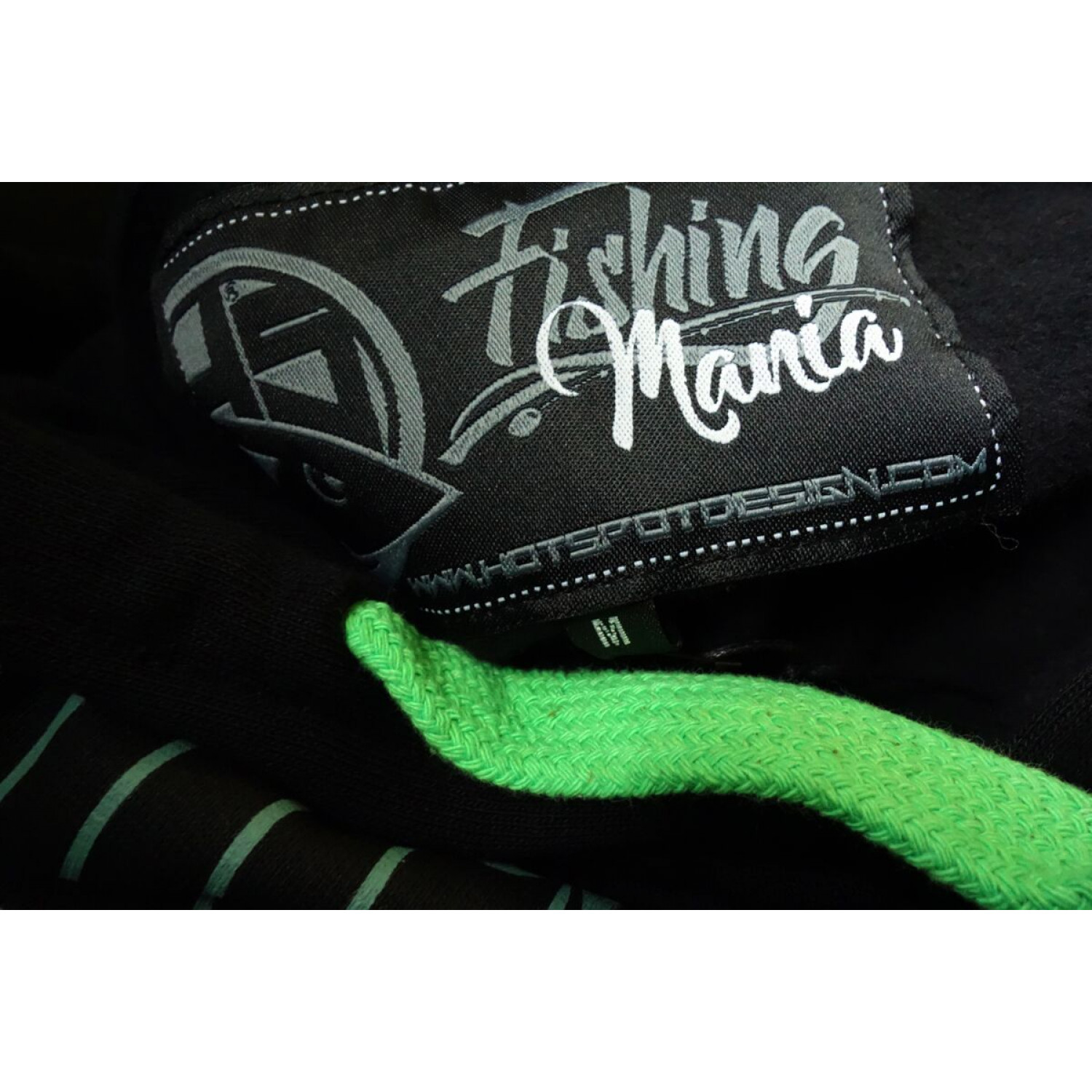 Hotspot Design Hoodie Fishing Mania Pike, noir, taille L, pull à capuche  pour les pêcheurs de brochet, 010300703